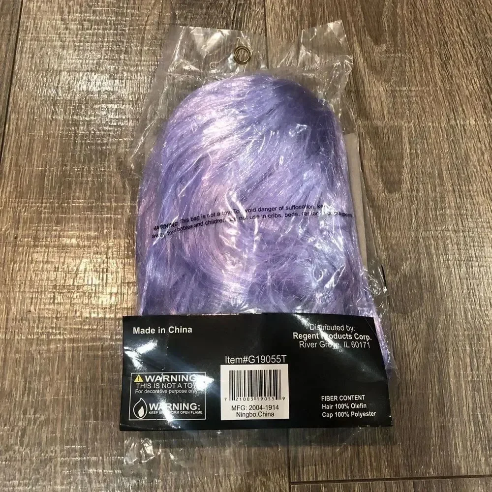 NEW Purple Party Wig Style Bob hair accessories
